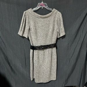 Elizabeth Howard Brand Black n White speckled dress /Size 10 / J-13‎